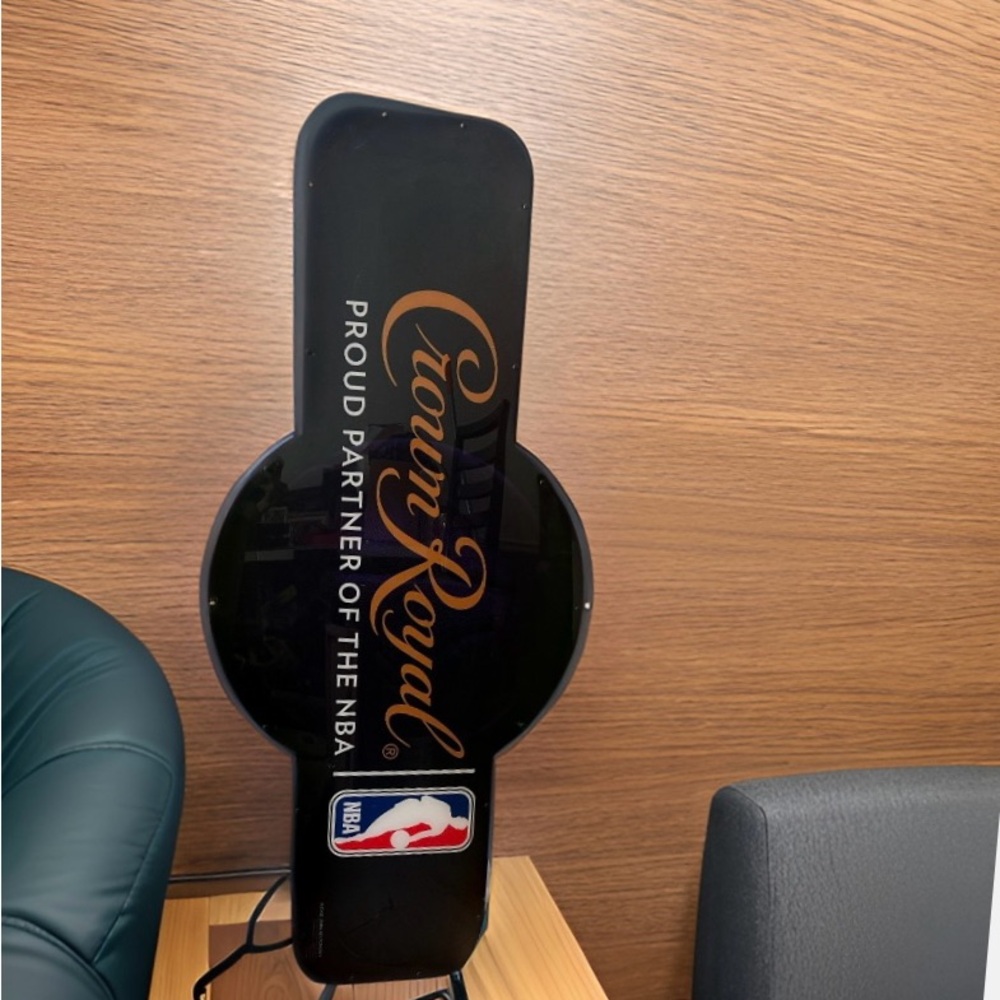 Crown royal light up wall sign collectible